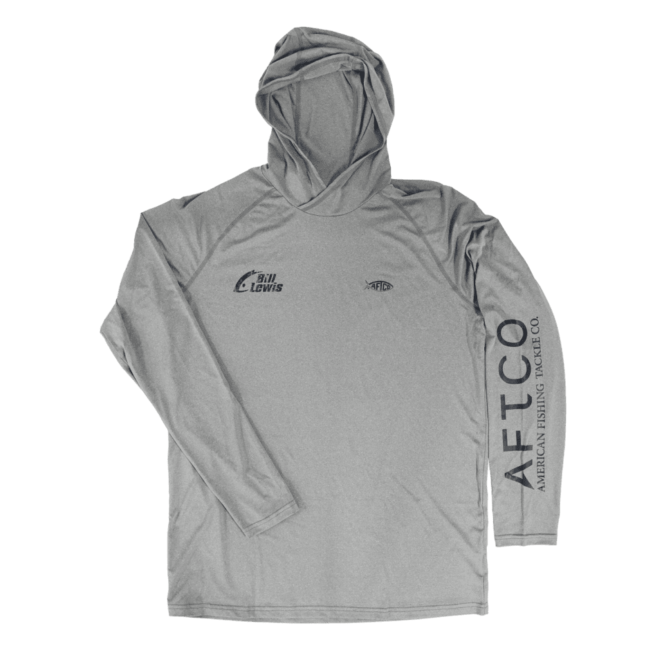 Bill Lewis Steel Charcoal Hooded Fishing Shirt
