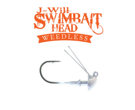 J-Will Weedless Swimbait Head - Buckeye - Buckeye Lures