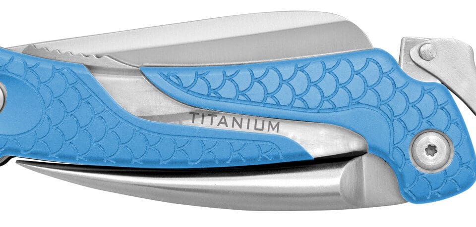 Cuda Titanium Bonded Marlin Spike Folding Knife - Knives