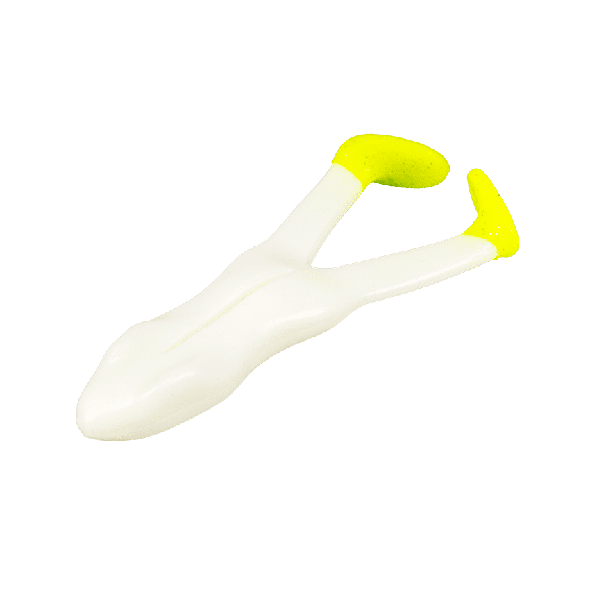 Ribbit Hot Feet White/chartreuse, 5/pk